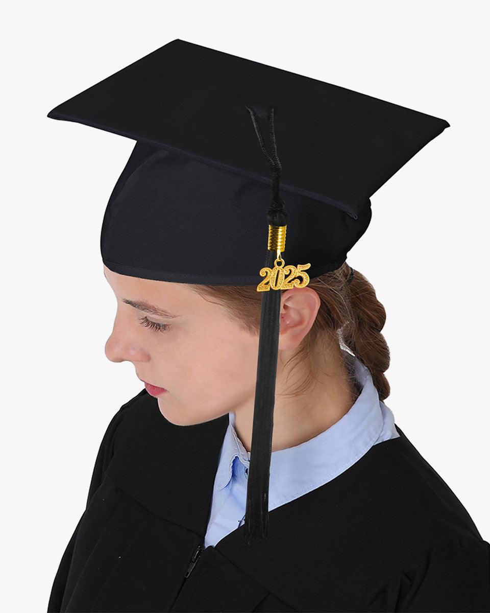 Premium Matte Graduation Cap, Gown & Tassel Package - 12 Colors Available - Graduation Gown and Cap