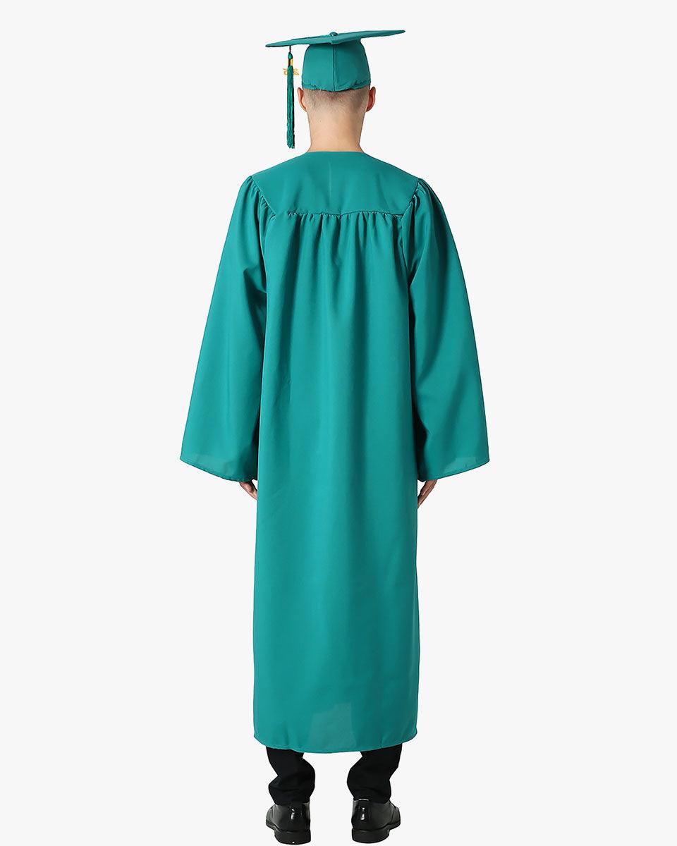 Premium Matte Graduation Cap, Gown & Tassel Package - 12 Colors Available - Graduation Gown and Cap