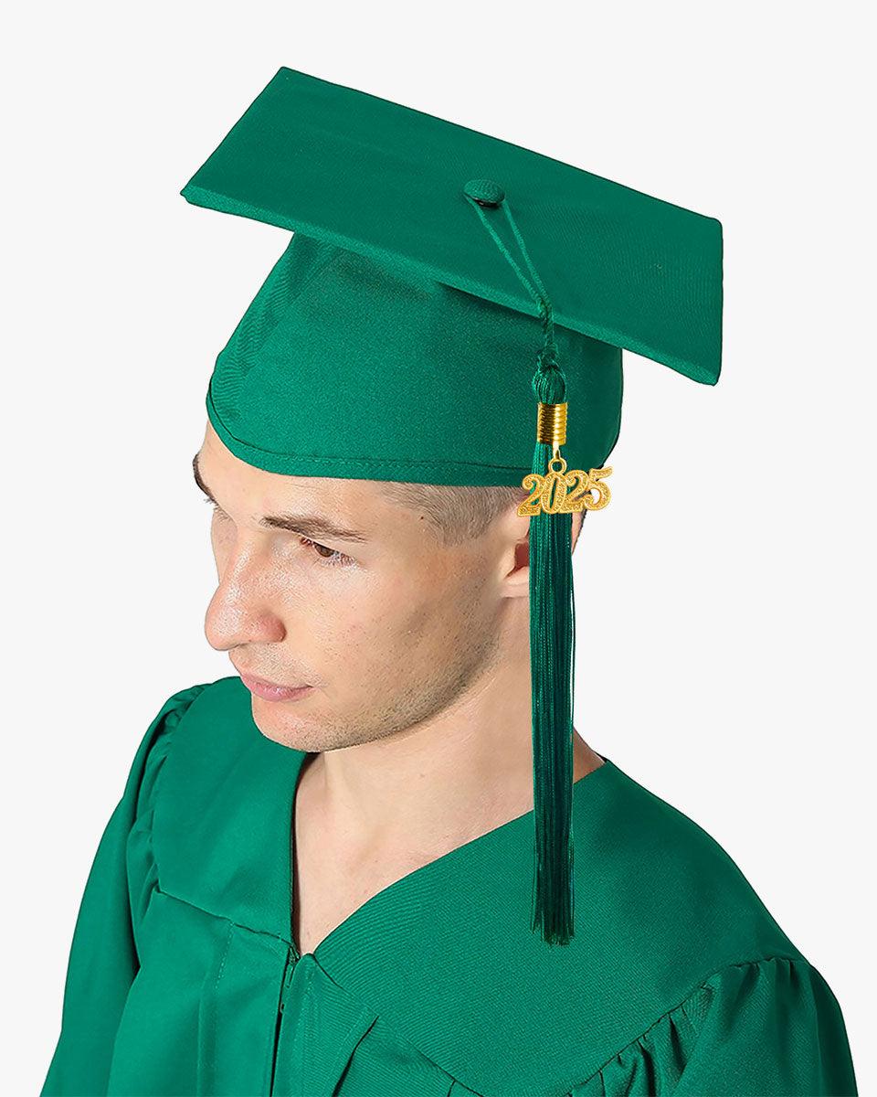 Premium Matte Graduation Cap, Gown & Tassel Package - 12 Colors Available - Graduation Gown and Cap