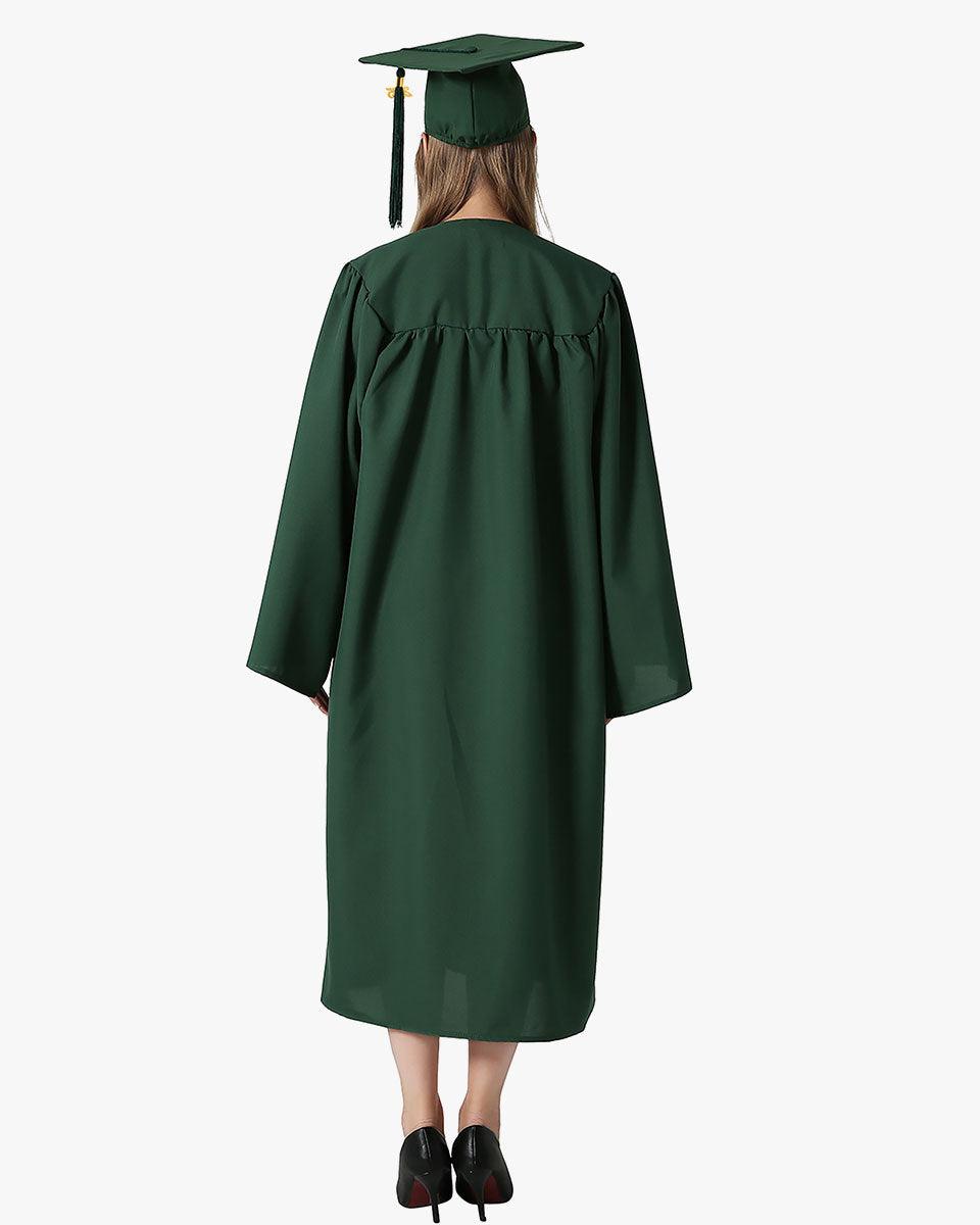 Premium Matte Graduation Cap, Gown & Tassel Package - 12 Colors Available - Graduation Gown and Cap