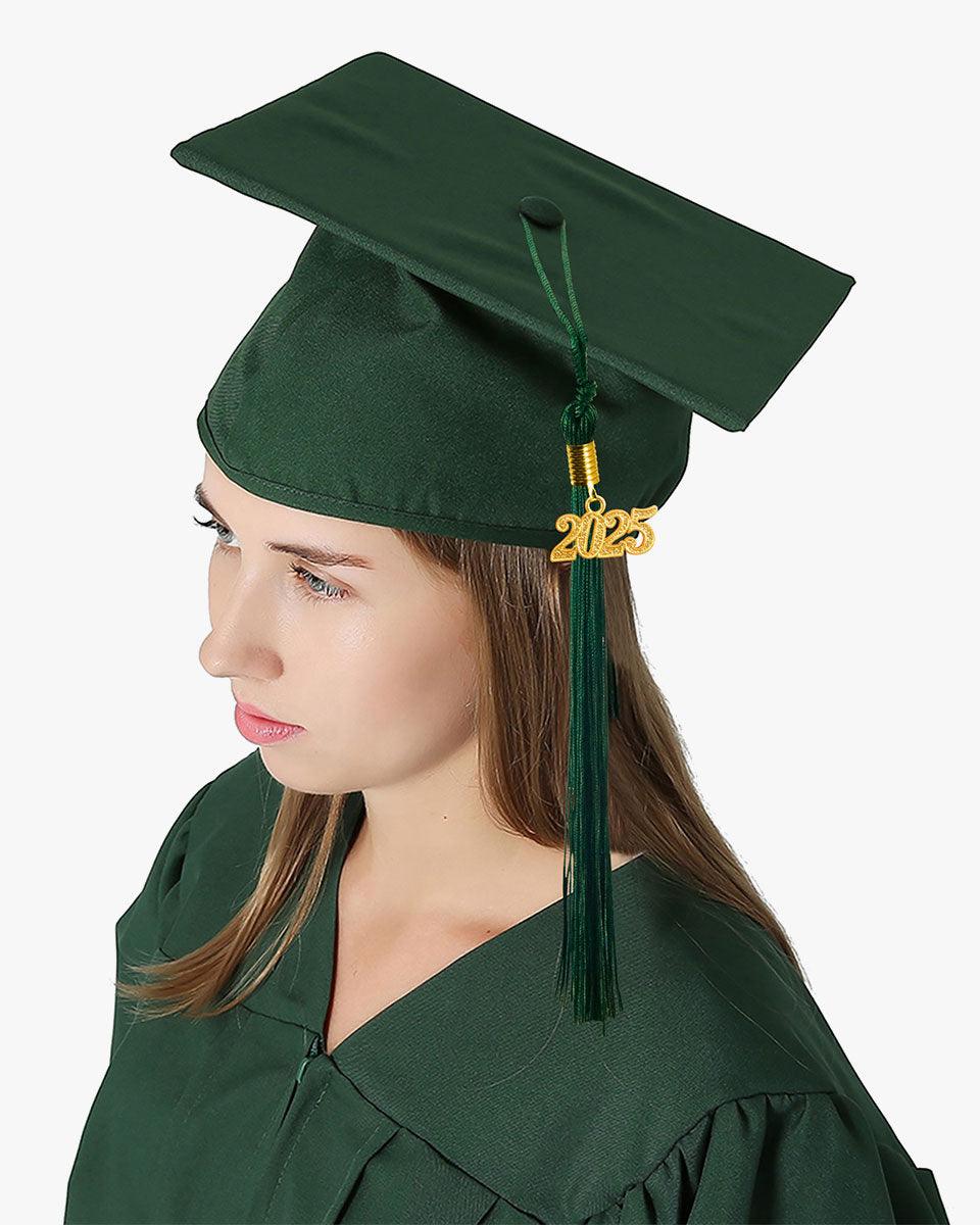 Premium Matte Graduation Cap, Gown & Tassel Package - 12 Colors Available - Graduation Gown and Cap