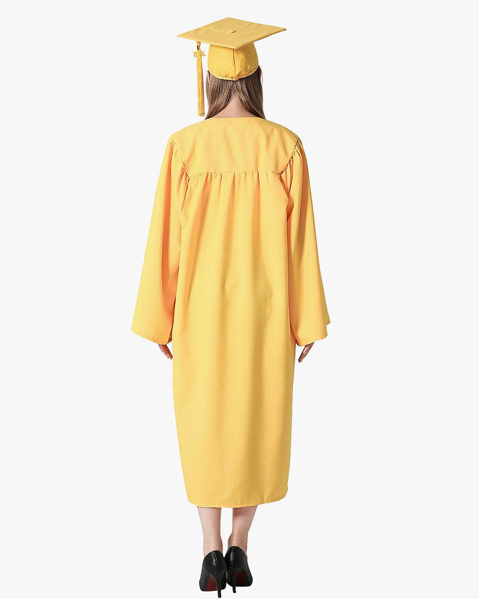Premium Matte Graduation Cap, Gown & Tassel Package - 12 Colors Available - Graduation Gown and Cap