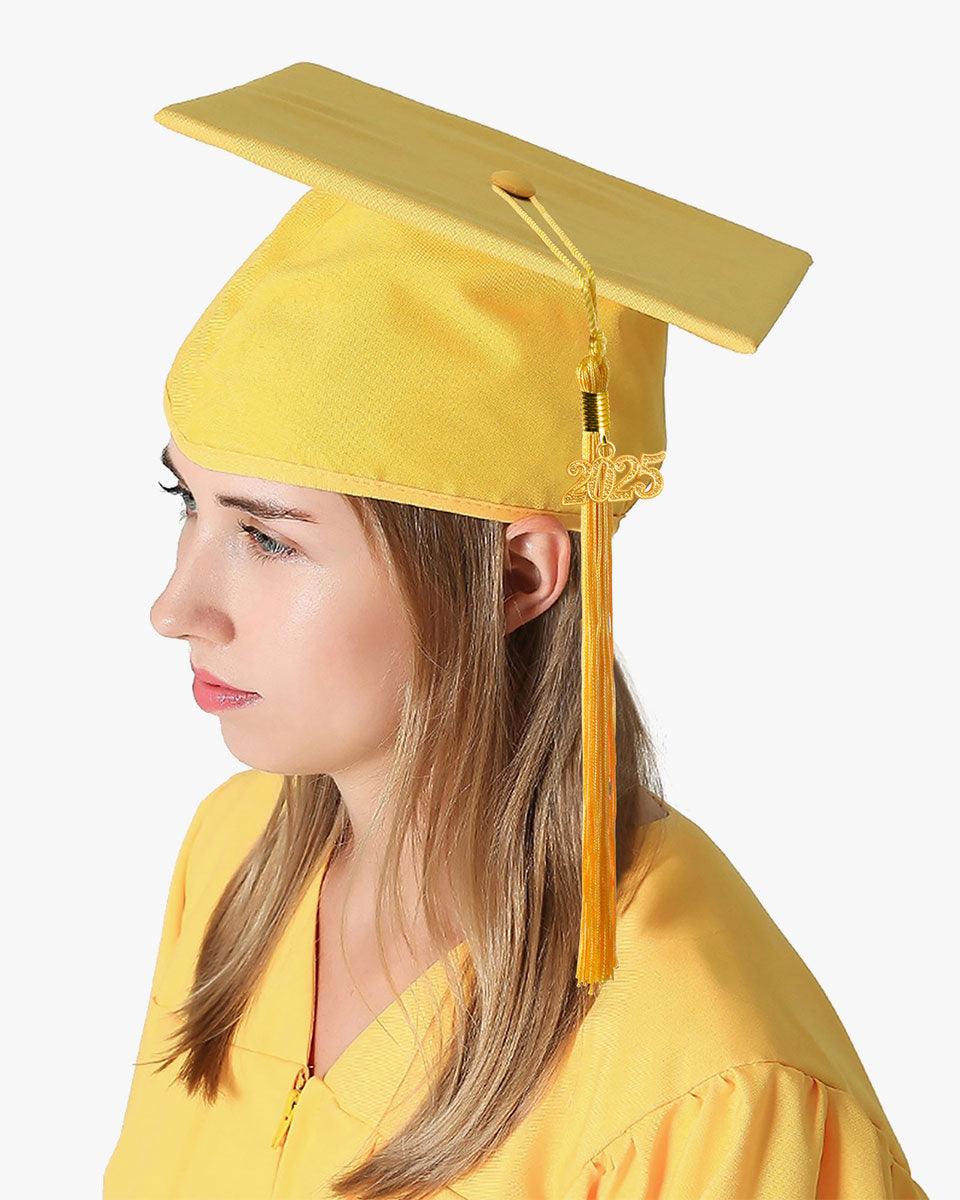 Premium Matte Graduation Cap, Gown & Tassel Package - 12 Colors Available - Graduation Gown and Cap