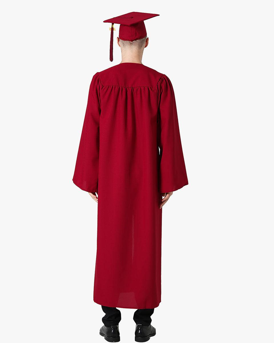 Premium Matte Graduation Cap, Gown & Tassel Package - 12 Colors Available - Graduation Gown and Cap