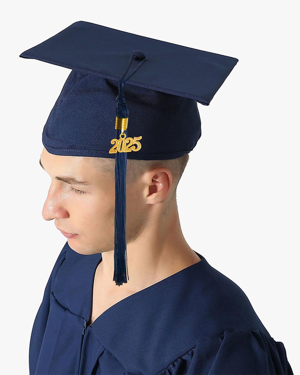 Premium Matte Graduation Cap, Gown & Tassel Package - 12 Colors Available - Graduation Gown and Cap