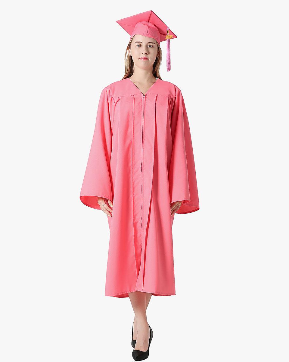 Premium Matte Graduation Cap, Gown & Tassel Package - 12 Colors Available - Graduation Gown and Cap