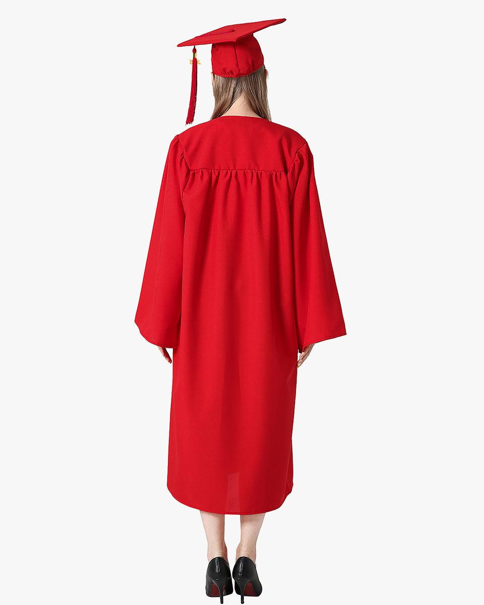 Premium Matte Graduation Cap, Gown & Tassel Package - 12 Colors Available - Graduation Gown and Cap