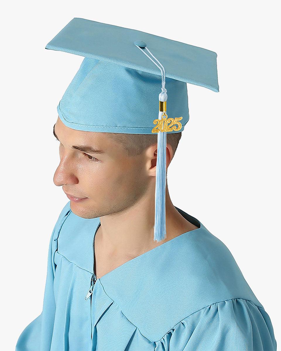 Premium Matte Graduation Cap, Gown & Tassel Package - 12 Colors Available - Graduation Gown and Cap