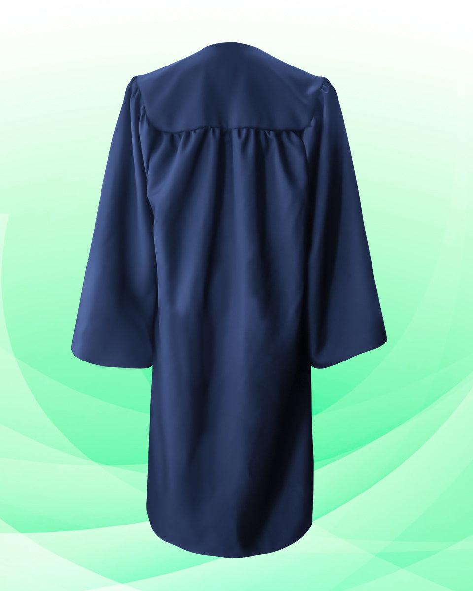 100% Recycled Material High School Graduation Cap and Gown with Pockets - 3 Colors Available - Graduation Gown and Cap