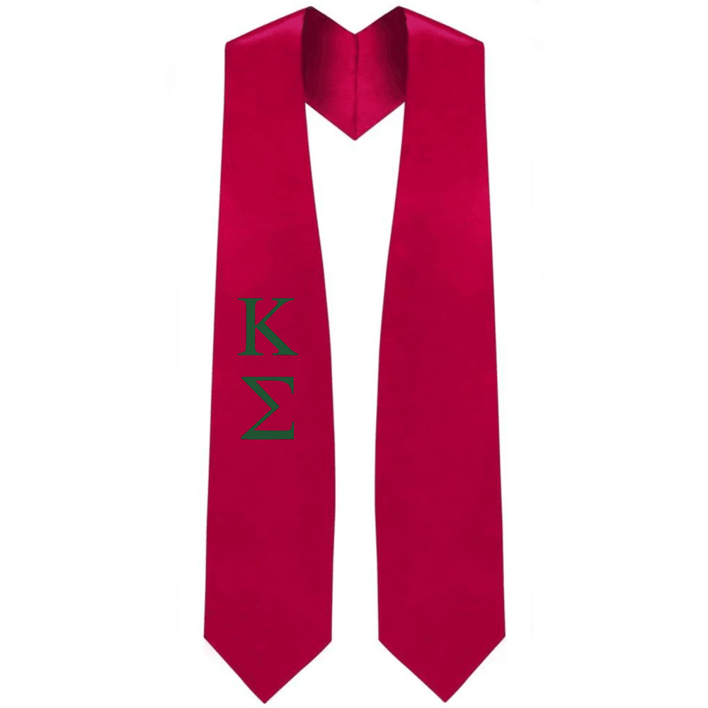 Kappa Sigma Greek Lettered Stole - Graduation Gown and Cap