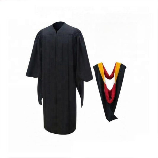 Deluxe Masters Graduation Gown & Hood Package - Graduation Gown and Cap
