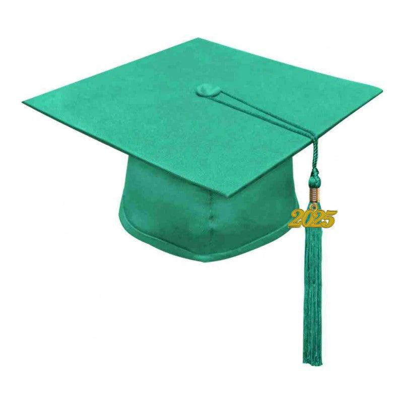 Matte Emerald Green Junior High/Middle School Cap & Gown - Graduation Gown and Cap