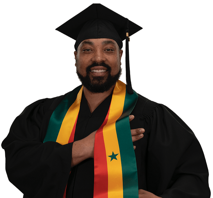 Senegal Graduation Stole - Senegal Flag Sash - Graduation Gown and Cap