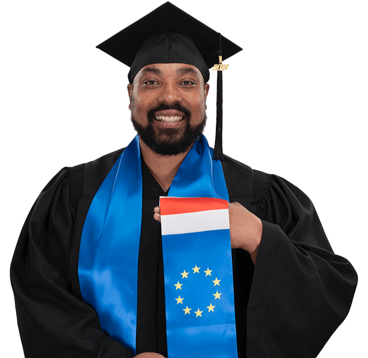 Cape Verde Graduation Stole - Cape Verde Flag Sash - Graduation Gown and Cap