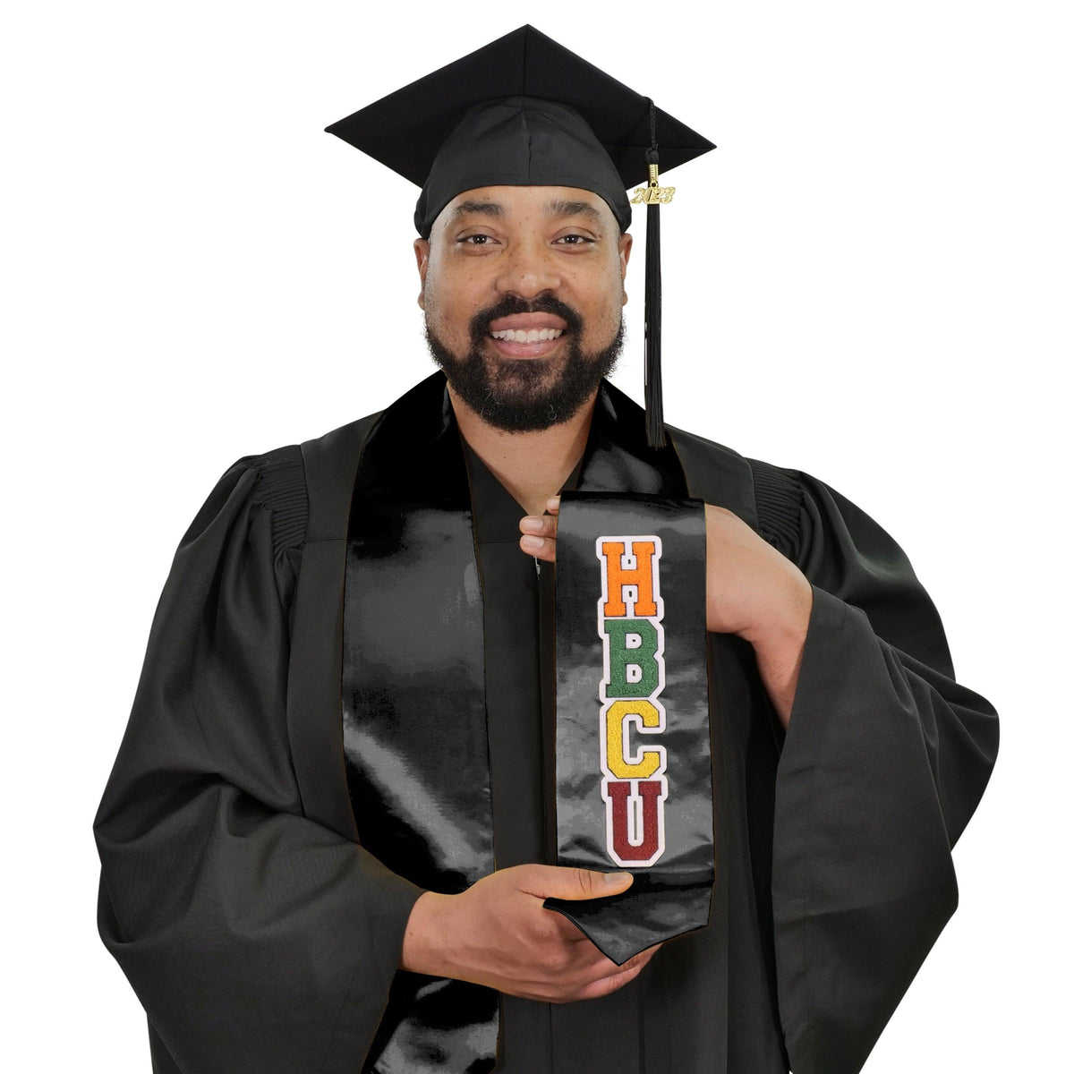 Black HBCU Stoles - Graduation Gown and Cap