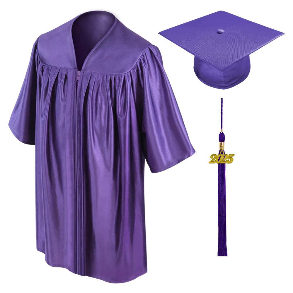 Shiny Purple Kindergarten/Preschool Cap & Gown - Graduation Gown and Cap