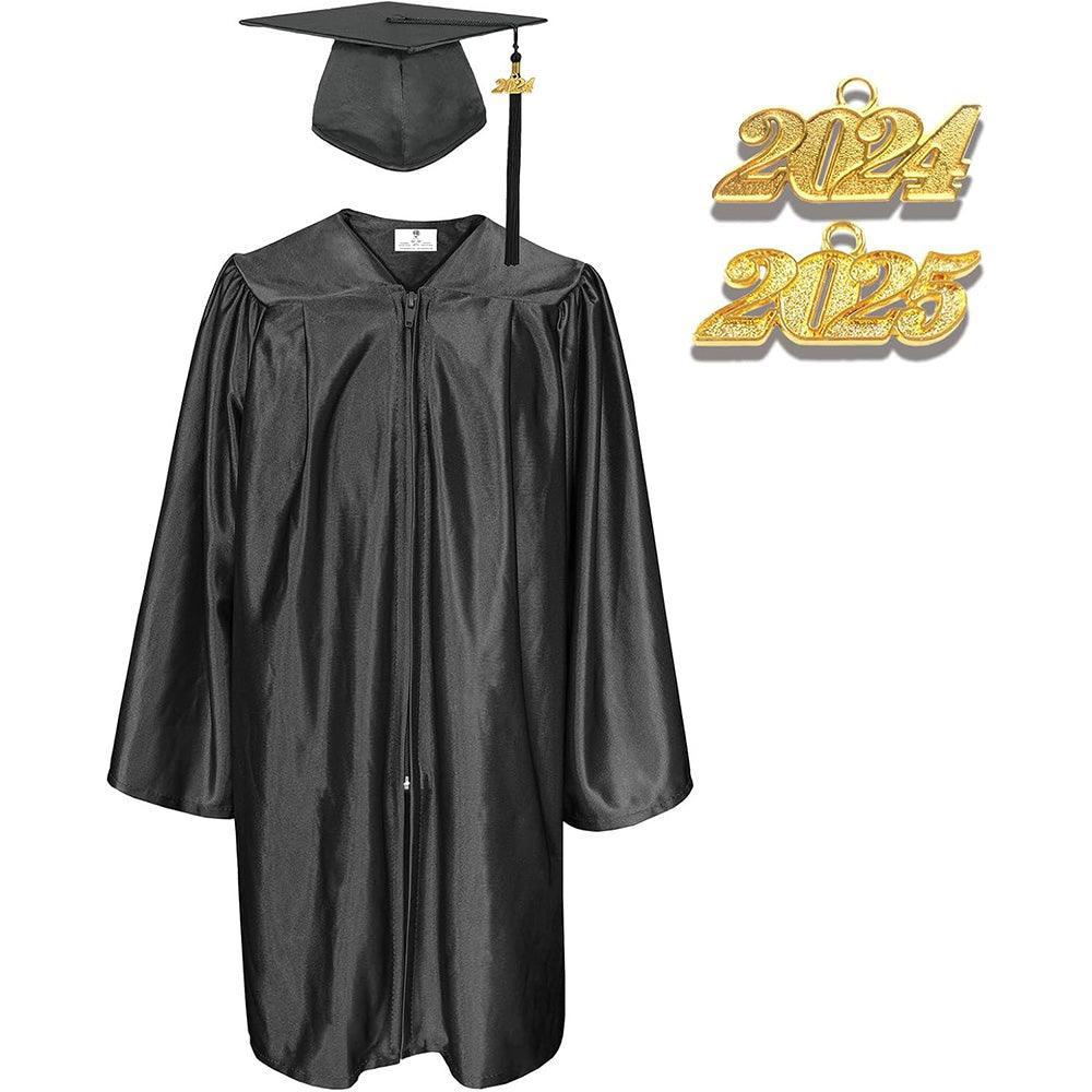12 Colors Shiny Kindergarten/Preschool Graduation Cap and Gown - Graduation Gown and Cap