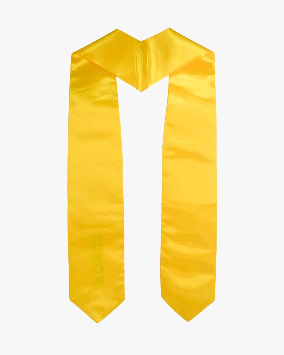 Gold Imprinted stole - 4 Styles Availble - Graduation Gown and Cap