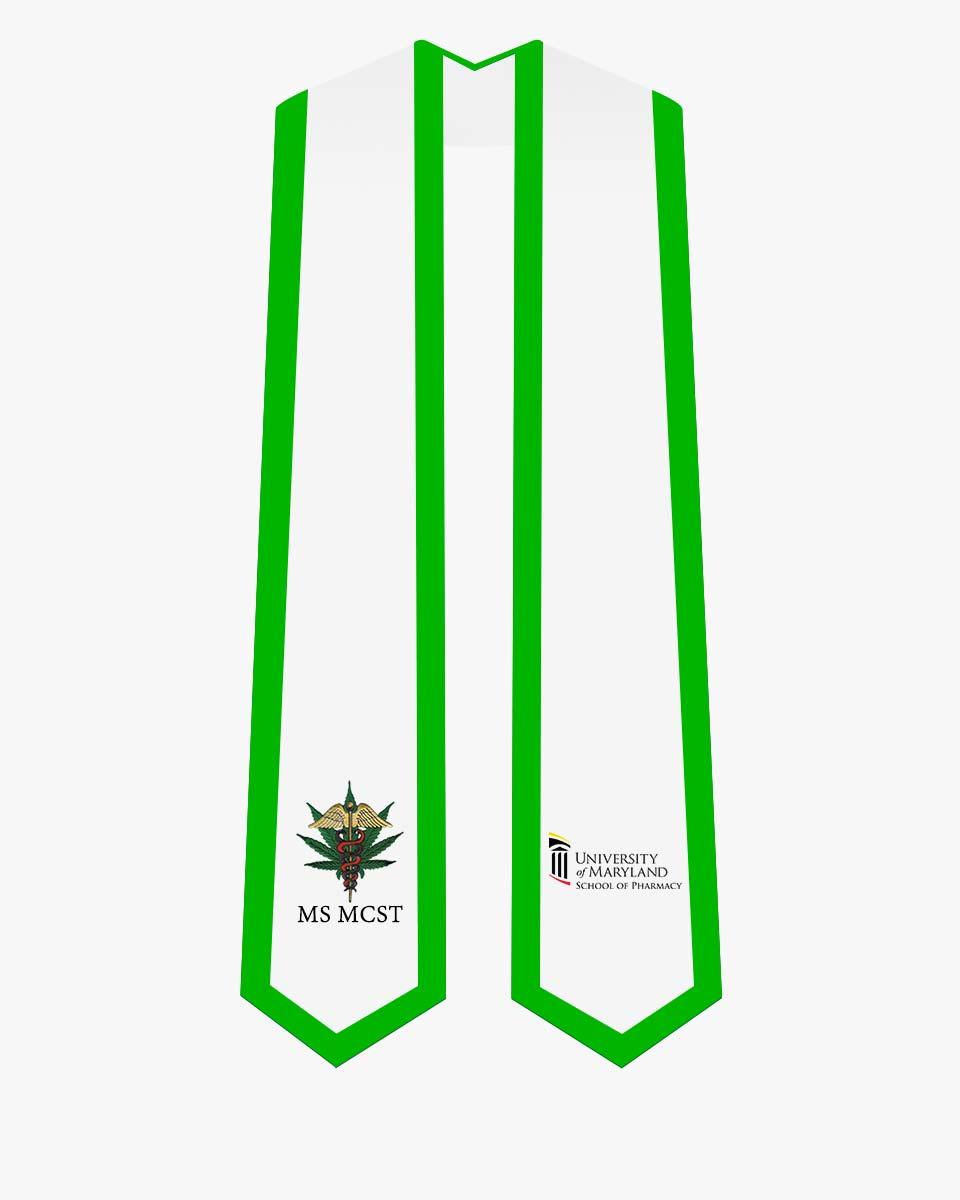 UNIVERSITY OF MARYLAND SCHOOL OF PHARMACY STOLE - Graduation Gown and Cap