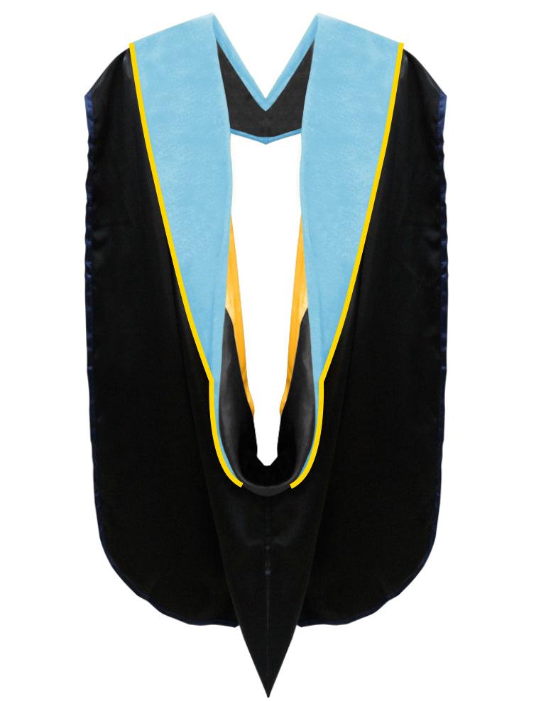 Deluxe Doctoral Academic Gown, Hood and Tam Package - CSULB - Graduation Gown and Cap