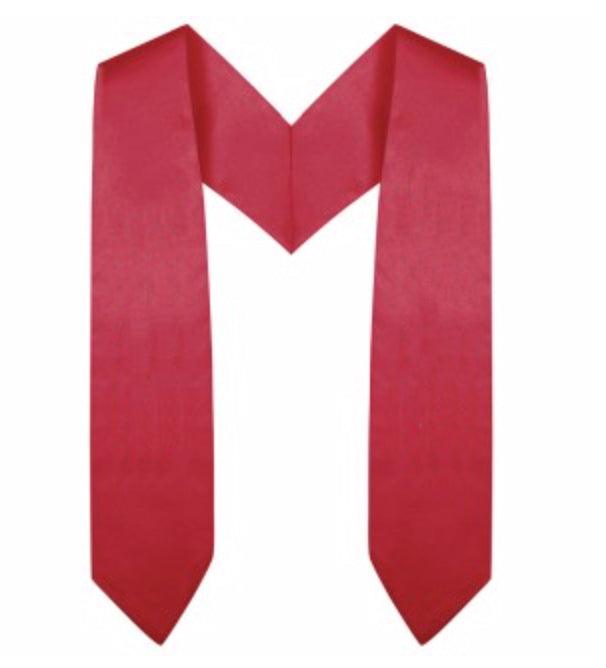 Red Preschool/Kindergarten Stole - Graduation Gown and Cap
