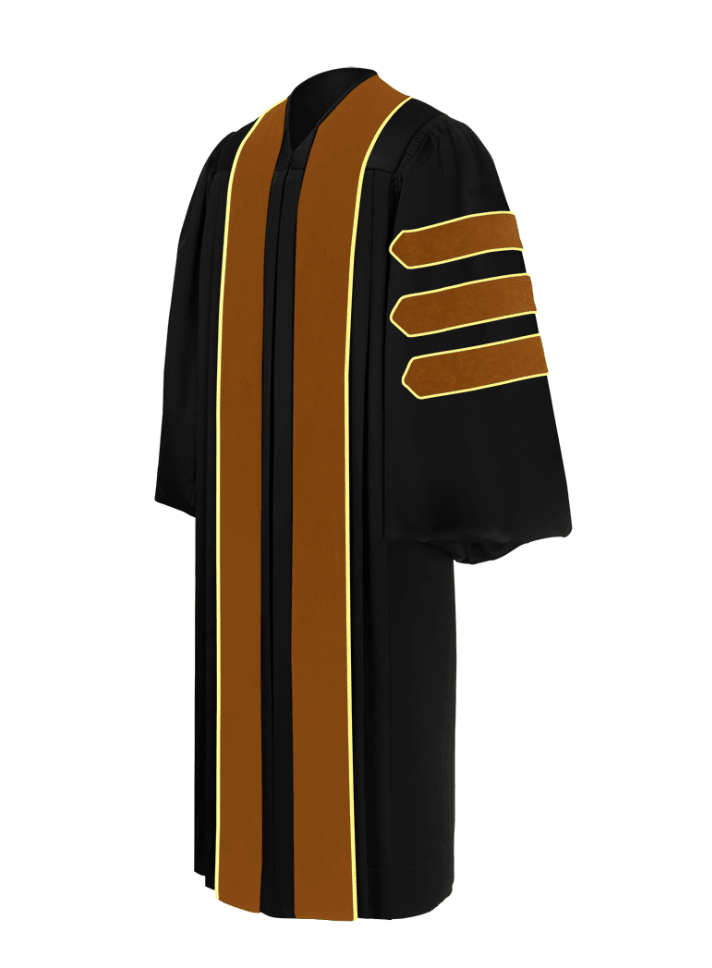 Doctor of Dramatic Arts & Fine Arts Doctoral Gown - Academic Regalia - Graduation Gown and Cap
