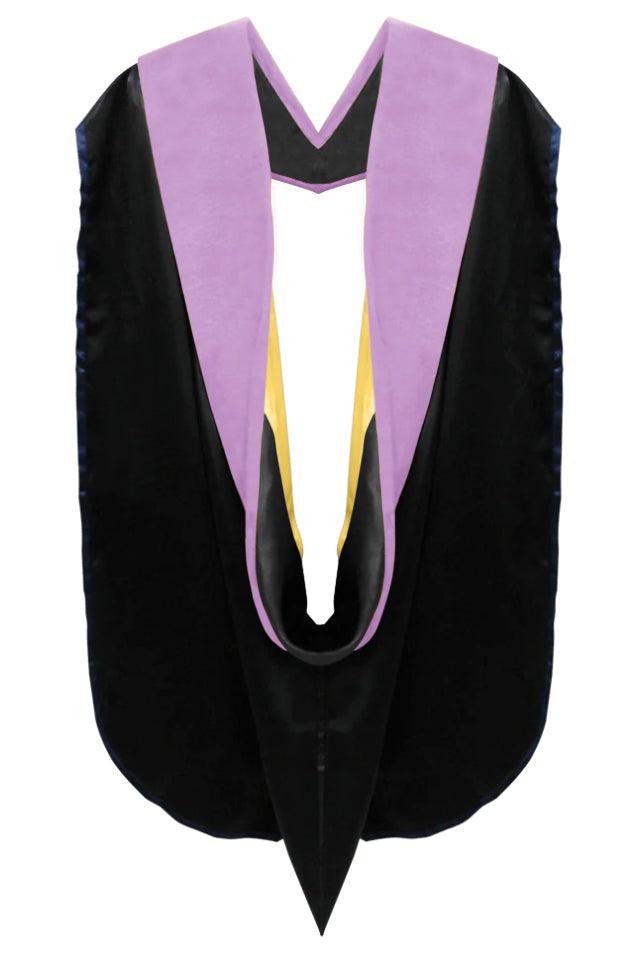 Doctor of Dentistry Hood - Black & Golden Yellow - Graduation Gown and Cap