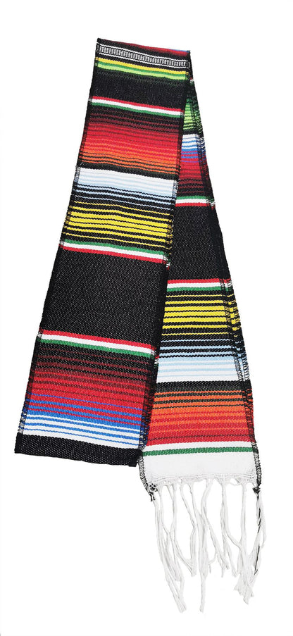 Black Mexican Serape Graduation Stole/Sash - Graduation Gown and Cap