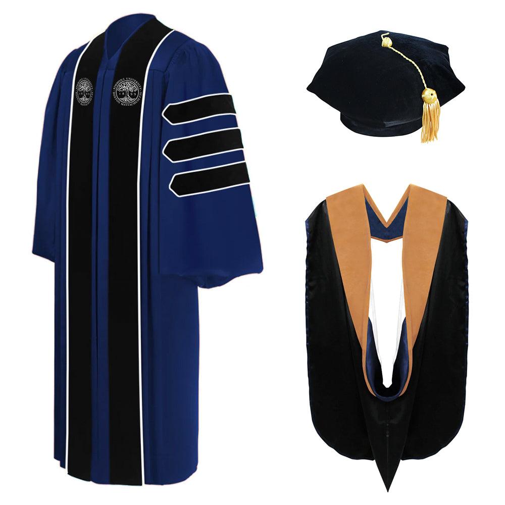 Doctoral Regalia Package for Simmons University Graduation - Graduation Gown and Cap
