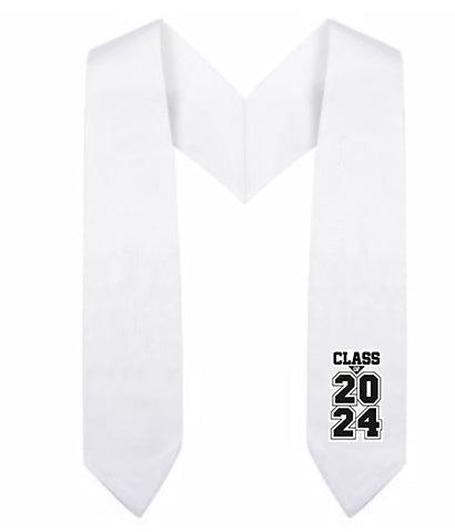White Kindergarten/Preschool Class of Stole - Graduation Gown and Cap