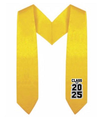 Gold Kindergarten/Preschool Class of Stole - Graduation Gown and Cap