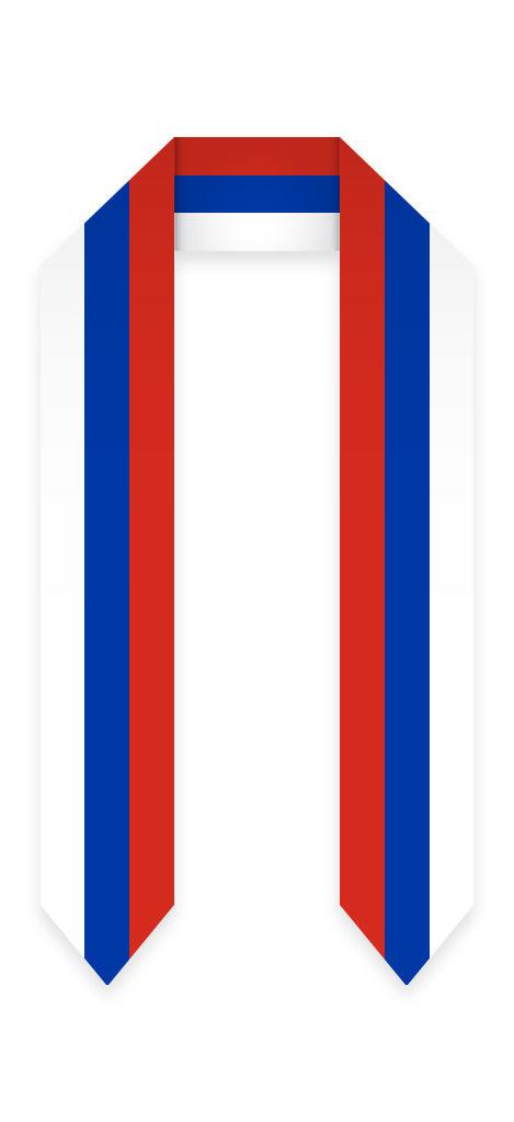 Russia Graduation Stole - Russian Flag Sash - Graduation Gown and Cap