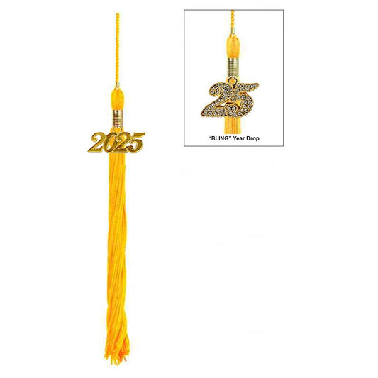 Shiny Gold High School Cap & Tassel - Graduation Gown and Cap