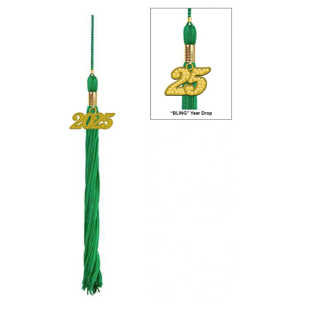 Matte Green High School Cap & Tassel - Graduation Gown and Cap
