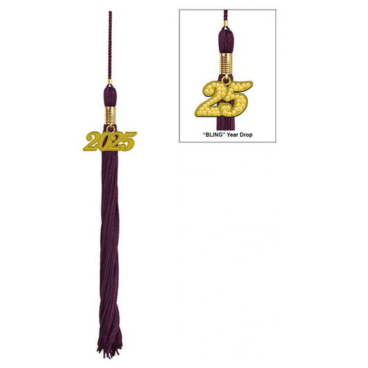 Matte Maroon Kindergarten/Preschool Cap & Tassel - Graduation Gown and Cap