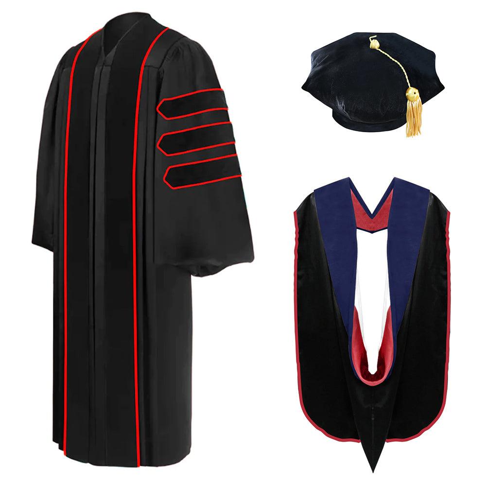 Doctoral Regalia Package for Indiana University Bloomington Graduation - Graduation Gown and Cap