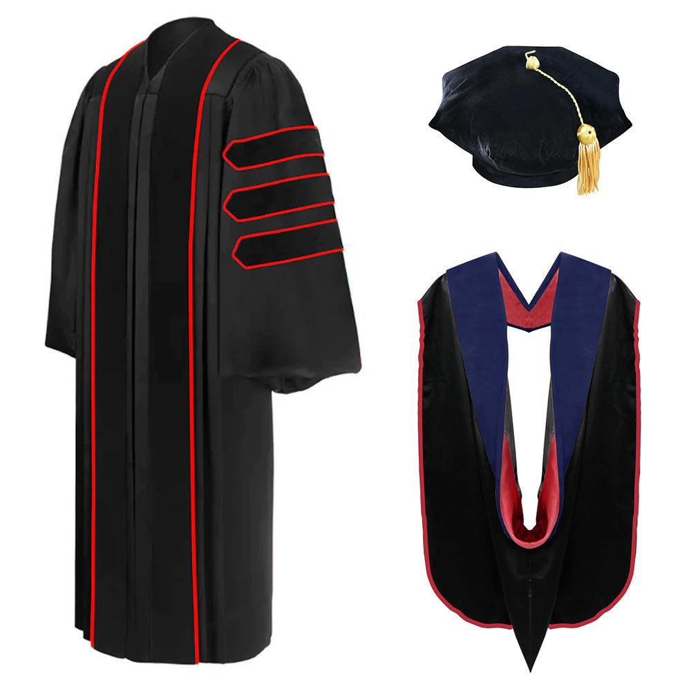 Doctoral Regalia Package for Texas Tech University Graduation - Graduation Gown and Cap