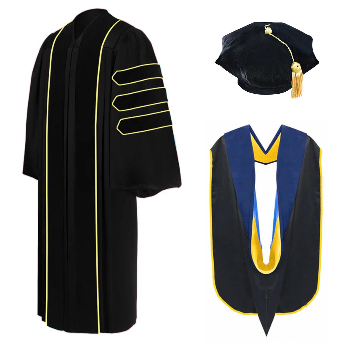Doctoral Regalia Package for UC San Diego Graduation - Graduation Gown and Cap