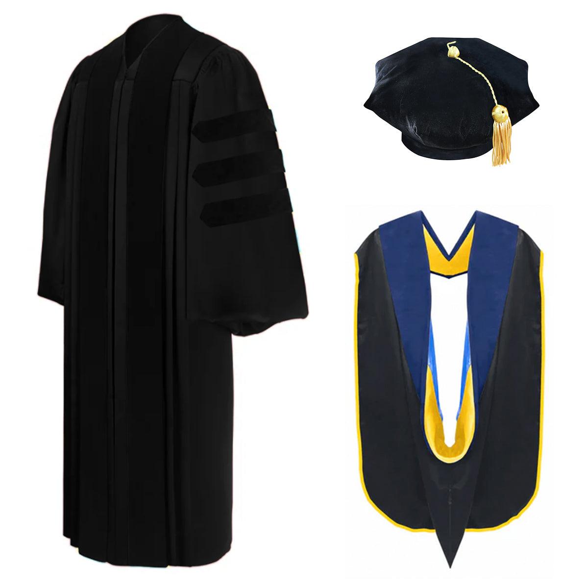 Doctoral Regalia Package for UC San Diego Graduation - Graduation Gown and Cap