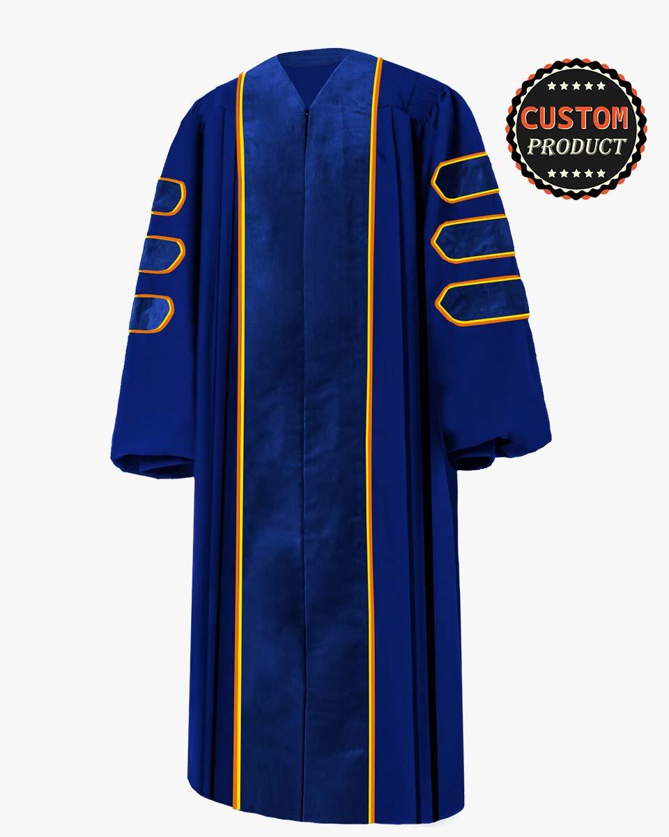 University of Tulsa Doctoral Regalia Graduation Gown - Graduation Gown and Cap