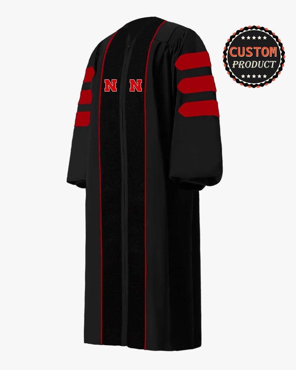 University of Nebraska-Lincoln Doctoral Regalia Graduation Gown - Graduation Gown and Cap