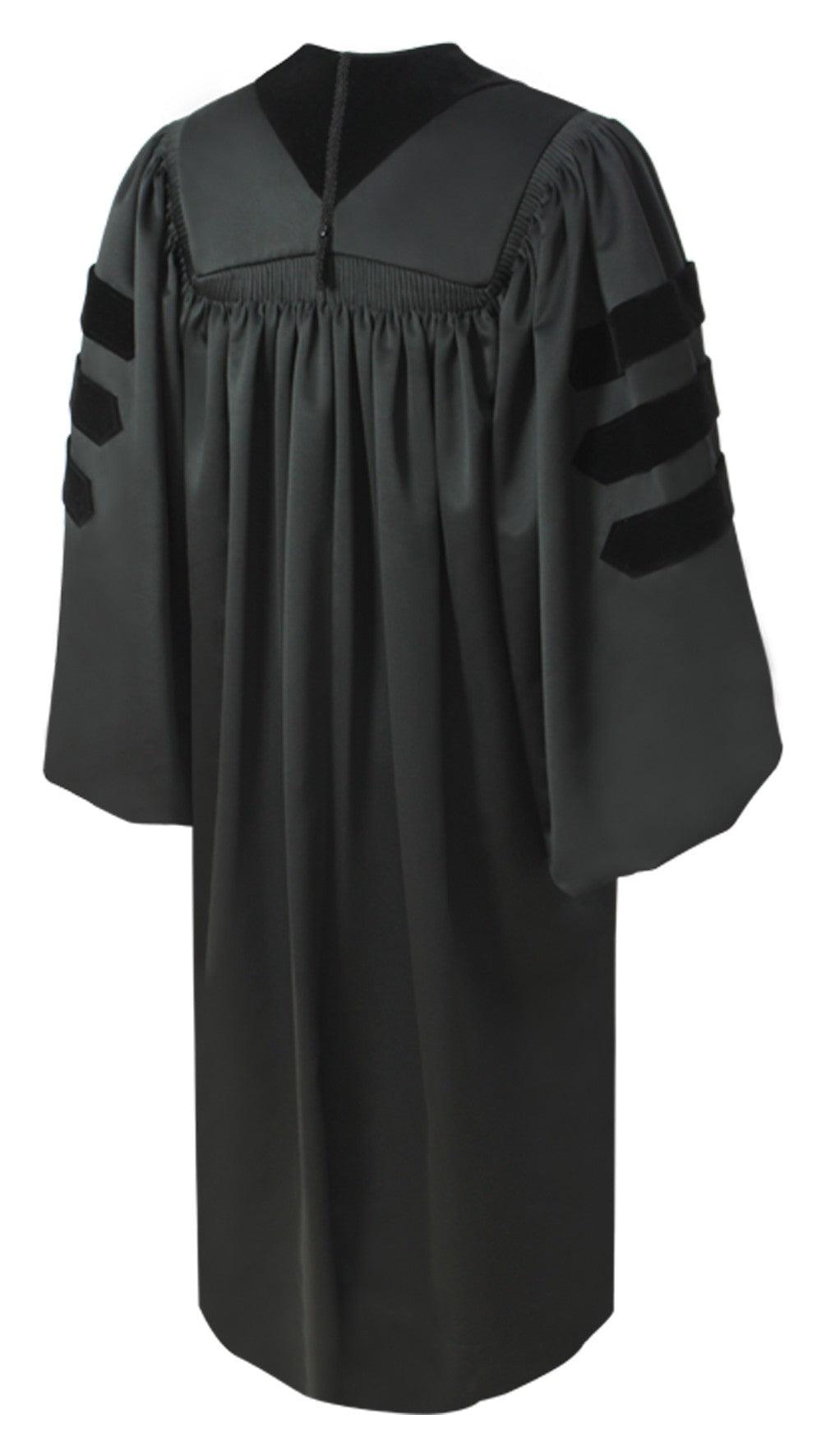 Deluxe Doctoral Academic Gown - Graduation Gown and Cap