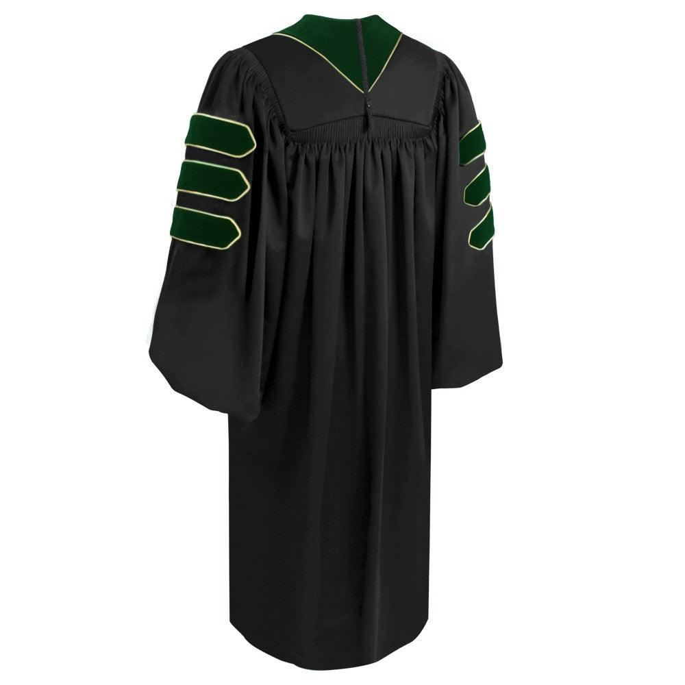 Doctor of Medicine Doctoral Gown - Academic Regalia - Graduation Gown and Cap