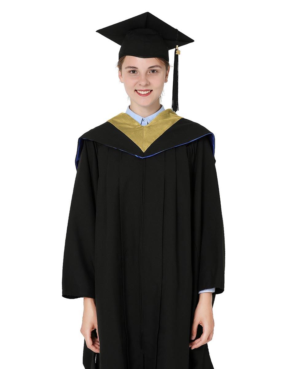 Deluxe Bachelor Hood - 15 Color Combinations Available - Graduation Gown and Cap