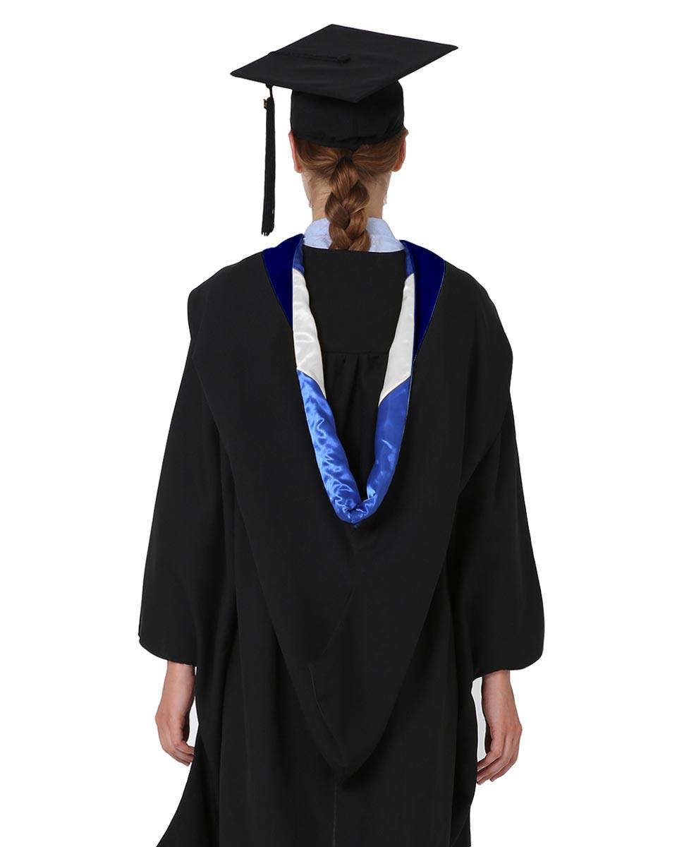 Deluxe Bachelor Hood - 15 Color Combinations Available - Graduation Gown and Cap