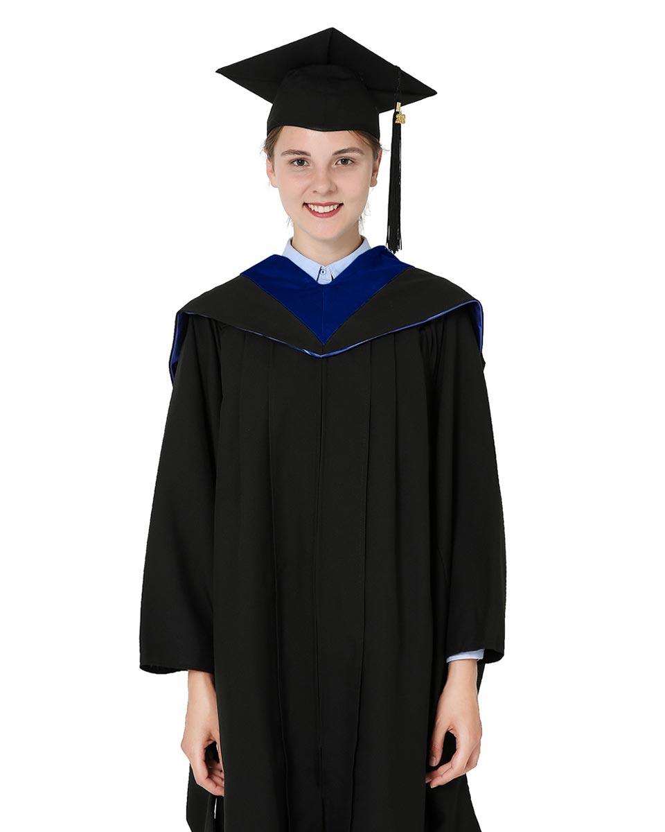 Deluxe Bachelor Hood - 15 Color Combinations Available - Graduation Gown and Cap