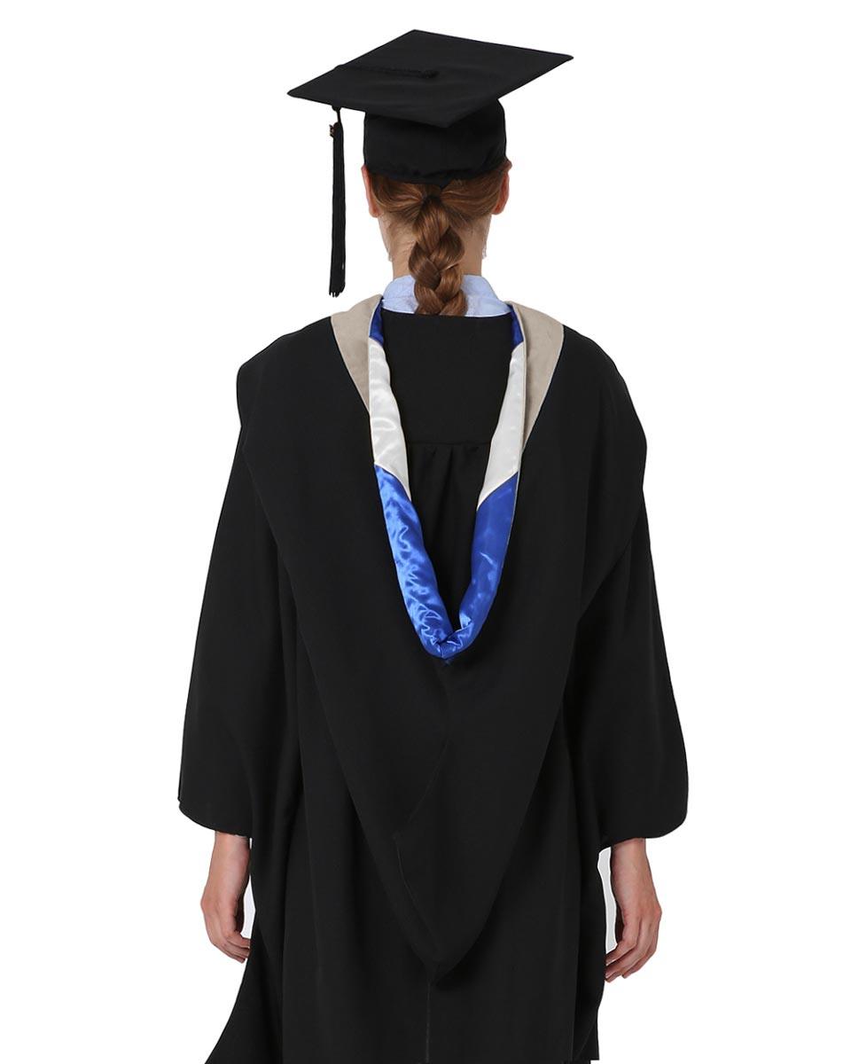 Deluxe Bachelor Hood - 15 Color Combinations Available - Graduation Gown and Cap