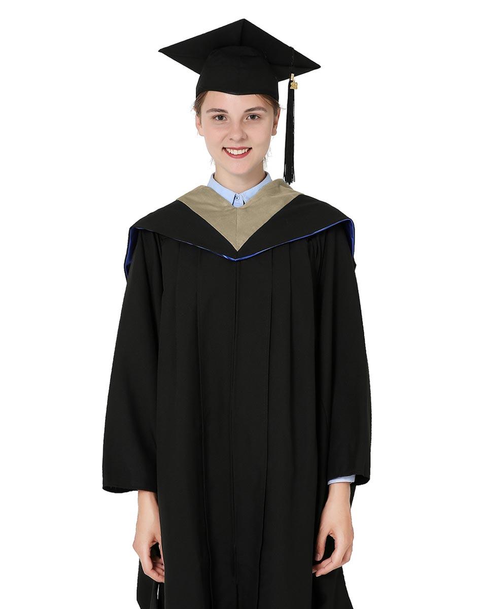 Deluxe Bachelor Hood - 15 Color Combinations Available - Graduation Gown and Cap