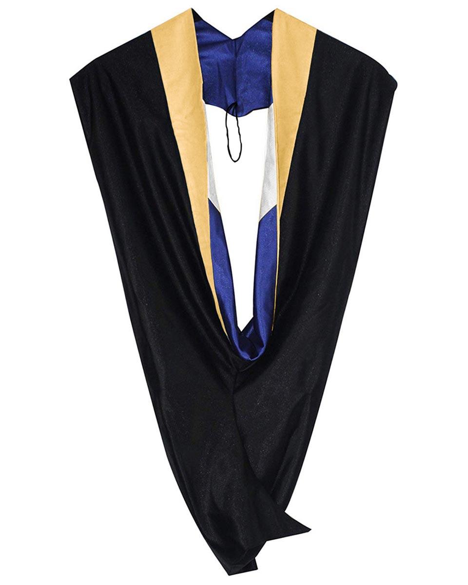 Deluxe Bachelor Hood - 15 Color Combinations Available - Graduation Gown and Cap