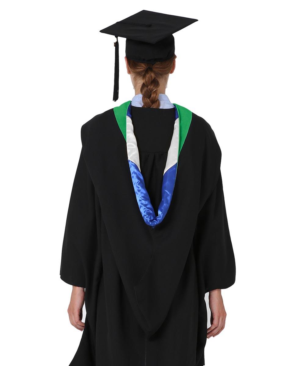 Deluxe Bachelor Hood - 15 Color Combinations Available - Graduation Gown and Cap